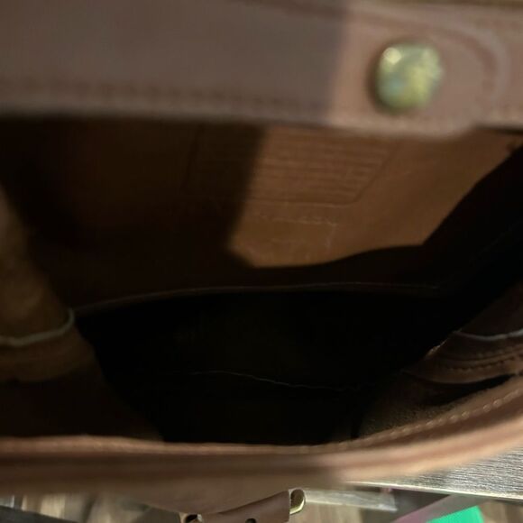 Vintage Coach 4134 Soho Bantam British Tan Leather Backpack Brown Buckle - Picture 8 of 11